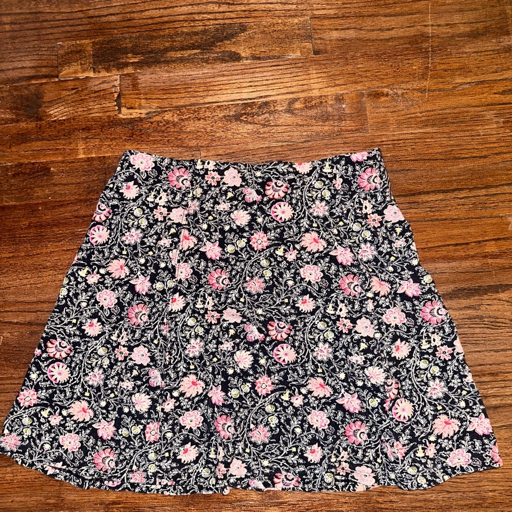 Floral Black and Pink Women's Skirt